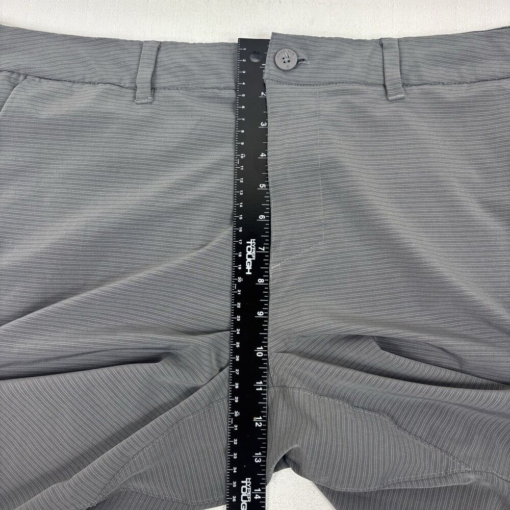 Hang Ten Men's Size 40 Grey Light Stripe Athletic Short‎ Flat Front - Picture 11 of 15